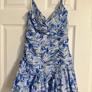 Hello Molly Blue and White Smocked Dress